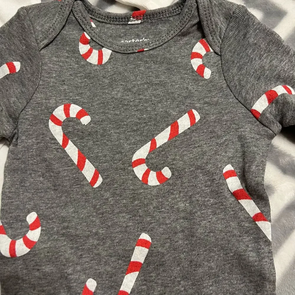 Carter's Christmas Long-Sleeve Bodysuits Size 3 Months New w/Tags